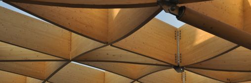 PEFC zwevend houten dak Zoutloods Assen