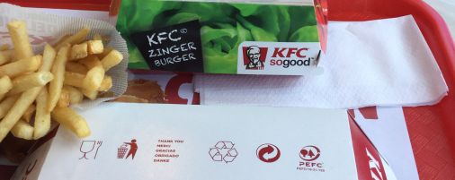 KFC PEFC gecertificeerde verpakkingen 